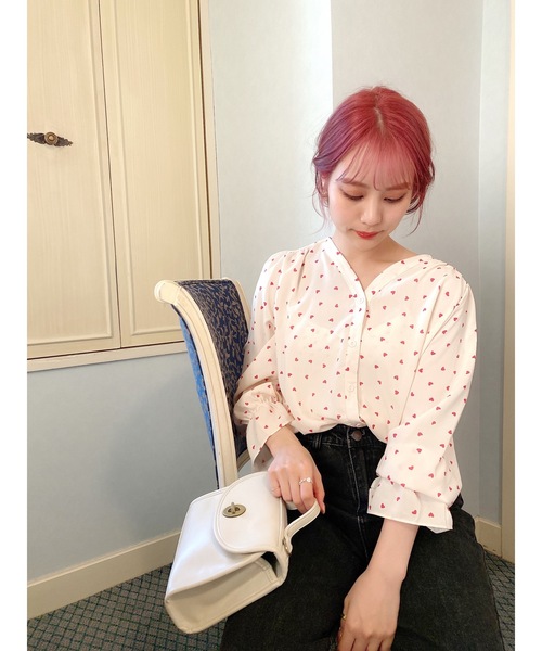 JUMELLE（ジュメロ）の「ハートブラウス（シャツ/ブラウス・レディース・ブラック/ホワイト・FREE）」の18枚目の写真