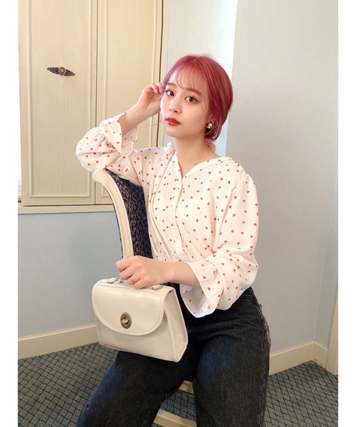 JUMELLE（ジュメロ）の「ハートブラウス（シャツ/ブラウス・レディース・ブラック/ホワイト・FREE）」の16枚目の写真