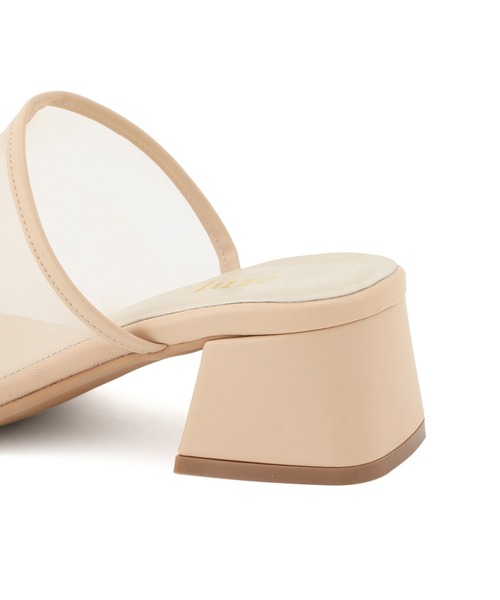 Juze（ジュゼ）の「チュールヒールサンダル（サンダル・レディース・ベージュ系その他/オフホワイト・M/S/L）」の9枚目の写真