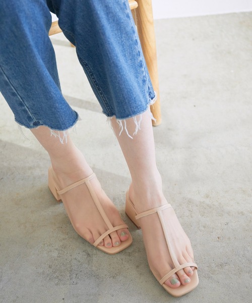 Juze（ジュゼ）の「チュールヒールサンダル（サンダル・レディース・ベージュ系その他/オフホワイト・M/S/L）」の13枚目の写真