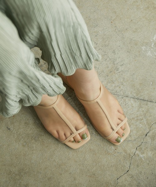 Juze（ジュゼ）の「チュールヒールサンダル（サンダル・レディース・ベージュ系その他/オフホワイト・M/S/L）」の11枚目の写真