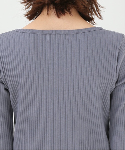 SLOBE IENA(スローブイエナ)の「プリーツリブプルオーバー【手洗い可能】◆(Tシャツ/カットソー・レディース・ホワイト/ブラウン/ベージュ/ブルー・FREE)」の19枚目の写真
