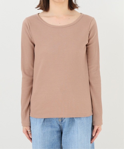 SLOBE IENA(スローブイエナ)の「プリーツリブプルオーバー【手洗い可能】◆(Tシャツ/カットソー・レディース・ホワイト/ブラウン/ベージュ/ブルー・FREE)」の20枚目の写真