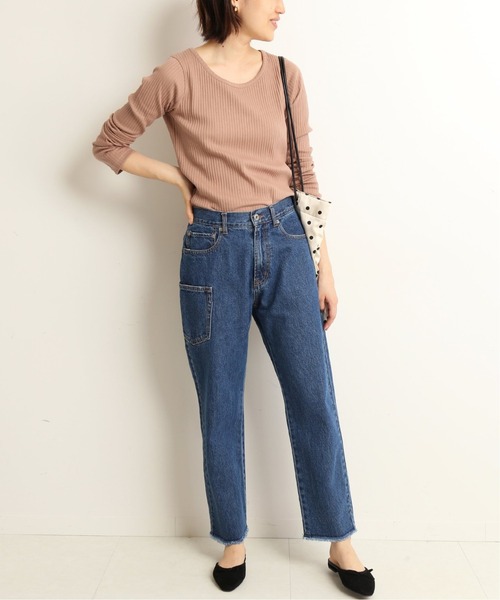 SLOBE IENA(スローブイエナ)の「プリーツリブプルオーバー【手洗い可能】◆(Tシャツ/カットソー・レディース・ホワイト/ブラウン/ベージュ/ブルー・FREE)」の16枚目の写真