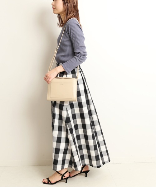 SLOBE IENA(スローブイエナ)の「プリーツリブプルオーバー【手洗い可能】◆(Tシャツ/カットソー・レディース・ホワイト/ブラウン/ベージュ/ブルー・FREE)」の6枚目の写真