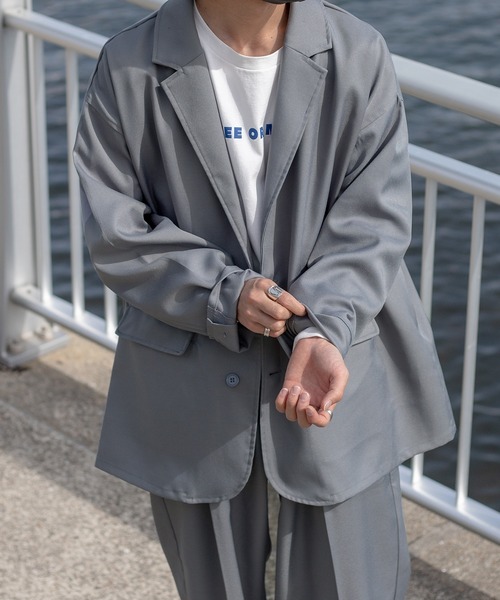 Ungrid 起毛ルーズジャケット グレー（新品　未使用品） S'YTE × GDC Collaborate Collection- VINTAGE LINEN CHINO