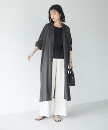 CRAFT STANDARD BOUTIQUE | オープンカラーサファリワンピース　＊(シャツワンピース)