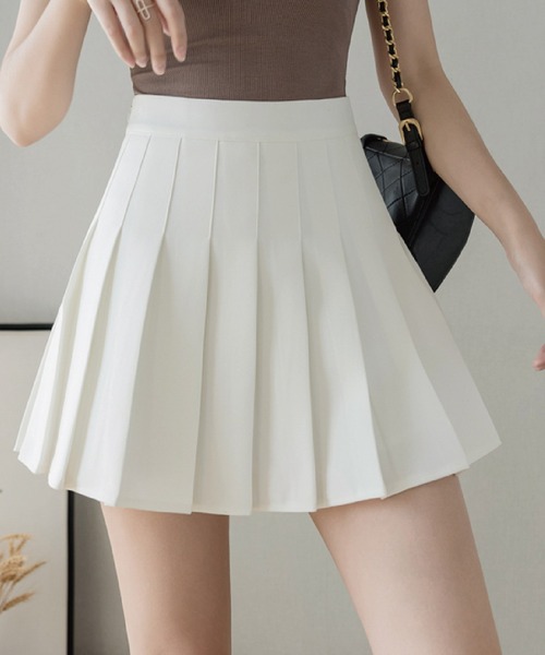 meJane（ミージェーン）の「タックプリーツテニススカパン【ZOZOTOWN限定】（スカート・レディース・ホワイト/ブラック/ピンク/グレー・S/M）」の20枚目の写真