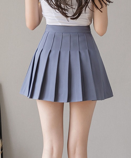 meJane（ミージェーン）の「タックプリーツテニススカパン【ZOZOTOWN限定】（スカート・レディース・ホワイト/ブラック/ピンク/グレー・S/M）」の5枚目の写真