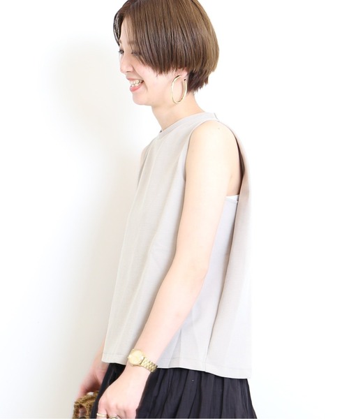 Simplicite(サンプリシテ)の「カットミラノT/T(Tシャツ/カットソー・レディース・ホワイト/ブラック/ベージュ/イエロー・FREE)」の12枚目の写真