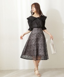 PROPORTION BODY DRESSING | オーガンエンブロイダリースカート / 1211220502(スカート)