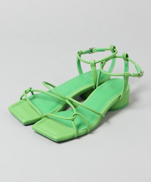 HARE（ハレ）の「スクエアStringサンダル(HARE)（サンダル・レディース・ブラック/グリーン・M/L）」の18枚目の写真