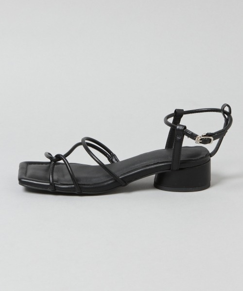 HARE（ハレ）の「スクエアStringサンダル(HARE)（サンダル・レディース・ブラック/グリーン・M/L）」の5枚目の写真