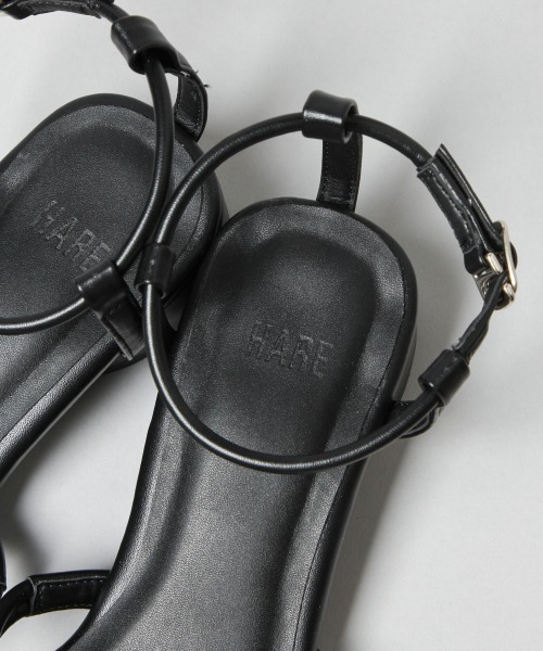 HARE（ハレ）の「スクエアStringサンダル(HARE)（サンダル・レディース・ブラック/グリーン・M/L）」の21枚目の写真