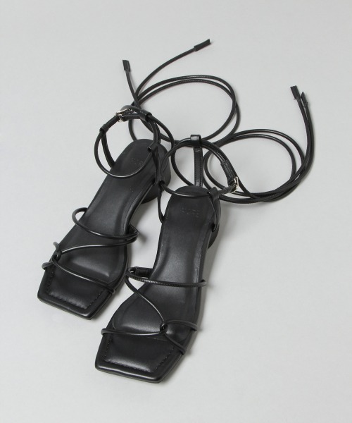 HARE（ハレ）の「スクエアStringサンダル(HARE)（サンダル・レディース・ブラック/グリーン・M/L）」の6枚目の写真