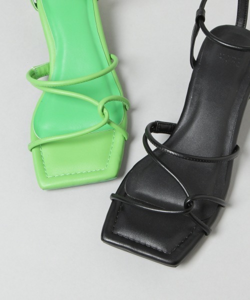 HARE（ハレ）の「スクエアStringサンダル(HARE)（サンダル・レディース・ブラック/グリーン・M/L）」の12枚目の写真