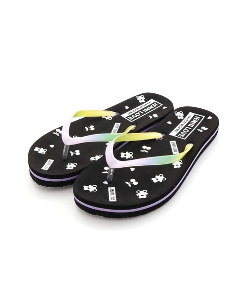 JENNI love（ジェニィラブ）の「グラデ総柄ビーチサンダル（サンダル・キッズ・ブラック/ラベンダー・22cm/23cm/24cm/20cm/21cm）」の8枚目の写真