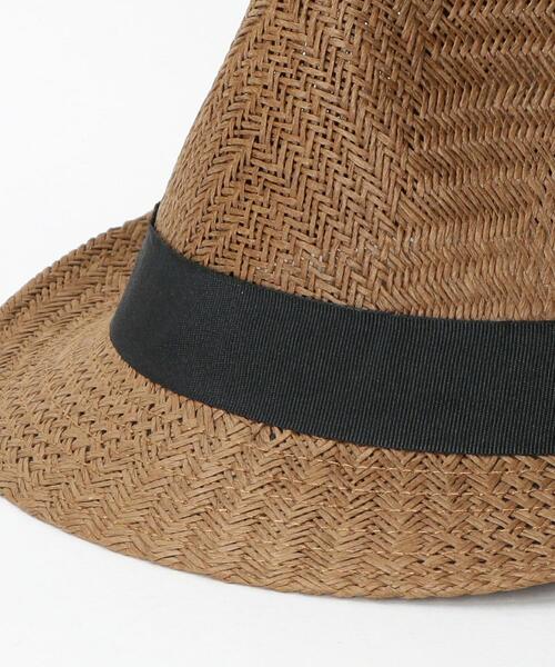 green label relaxing(グリーンレーベルリラクシング)の「SC GLR WOVEN ペーパー ハット(ハット・メンズ・ダークブラウン/ベージュ・FREE)」の6枚目の写真
