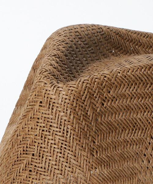 green label relaxing(グリーンレーベルリラクシング)の「SC GLR WOVEN ペーパー ハット(ハット・メンズ・ダークブラウン/ベージュ・FREE)」の7枚目の写真