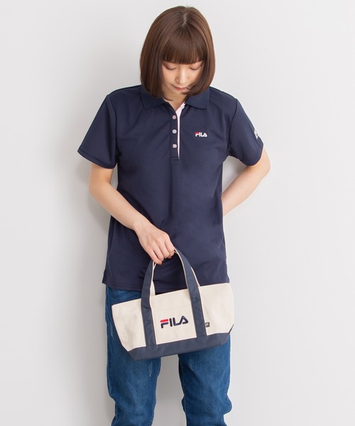 FILA(フィラ)の「FILA GOLF/フィラゴルフ ブランドロゴ マチ有り キャンバス地 トートバッグ 37L ゴルフグッズ スポーツ(トートバッグ・メンズ・ブラック/ネイビー/レッド・FREE)」の21枚目の写真