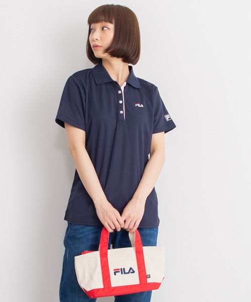 FILA(フィラ)の「FILA GOLF/フィラゴルフ ブランドロゴ マチ有り キャンバス地 トートバッグ 37L ゴルフグッズ スポーツ(トートバッグ・メンズ・ブラック/ネイビー/レッド・FREE)」の19枚目の写真