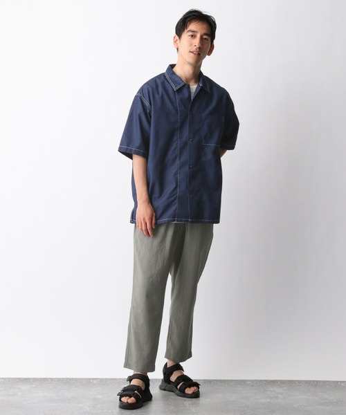 GLOBAL WORK(グローバルワーク)の「デニムカバーオールシャツ半袖/935473(シャツ/ブラウス・メンズ・ネイビー/グレー/ブルー・SMALL/MEDIUM/LARGE)」の12枚目の写真