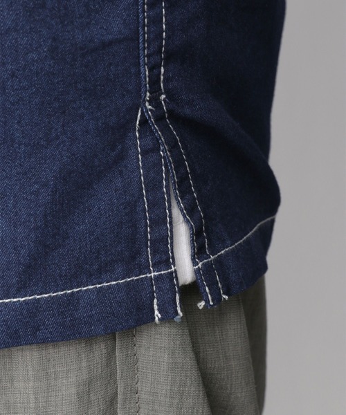 GLOBAL WORK(グローバルワーク)の「デニムカバーオールシャツ半袖/935473(シャツ/ブラウス・メンズ・ネイビー/グレー/ブルー・SMALL/MEDIUM/LARGE)」の20枚目の写真