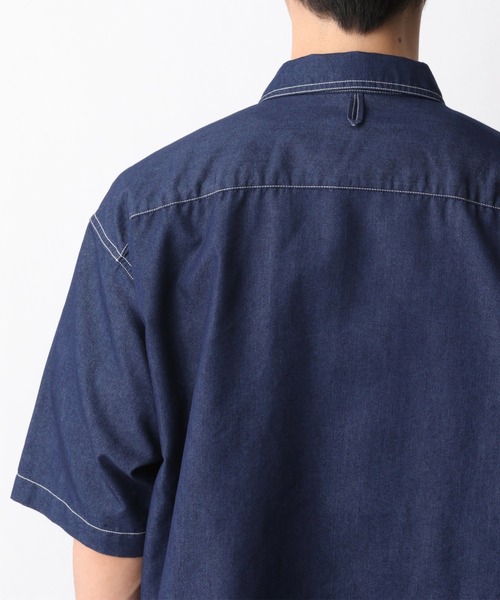 GLOBAL WORK(グローバルワーク)の「デニムカバーオールシャツ半袖/935473(シャツ/ブラウス・メンズ・ネイビー/グレー/ブルー・SMALL/MEDIUM/LARGE)」の21枚目の写真