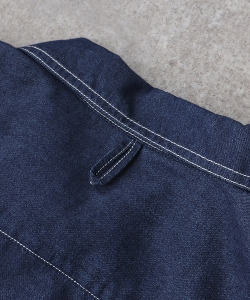 GLOBAL WORK(グローバルワーク)の「デニムカバーオールシャツ半袖/935473(シャツ/ブラウス・メンズ・ネイビー/グレー/ブルー・SMALL/MEDIUM/LARGE)」の22枚目の写真
