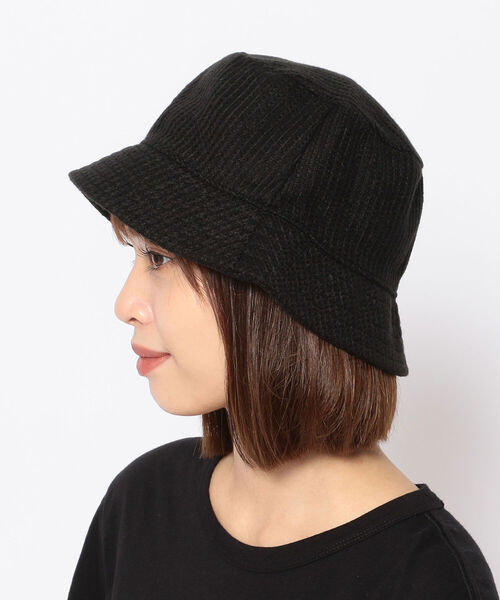 AVIREX(アヴィレックス)の「【直営店限定】ニットバケットハット/ KNIT BUCKET HAT(ハット・レディース・ブラック/オフホワイト・FREE)」の12枚目の写真
