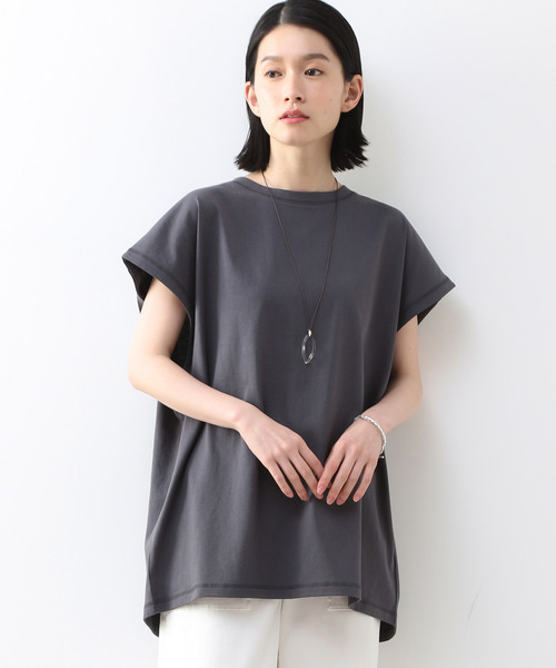 日本産 クレール のファッション Claire メルローズ Melrose Claire Tシャツ カットソー クールでオシャレに過ごせるノースリーブオーバーシルエットバックシャンカットソー Tシャツ カットソー Melrose