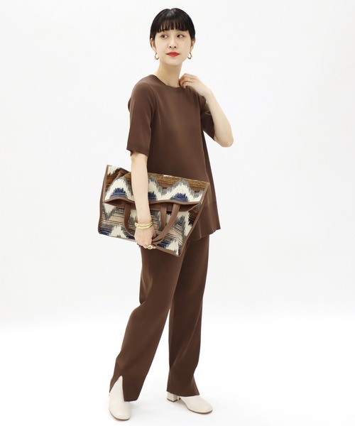 JOURNAL STANDARD（ジャーナルスタンダード）の「■■■ハイツイストコットンジョガーパンツ◆（その他パンツ・レディース・カーキ/ブラウン/ブラック・38/36）」の12枚目の写真