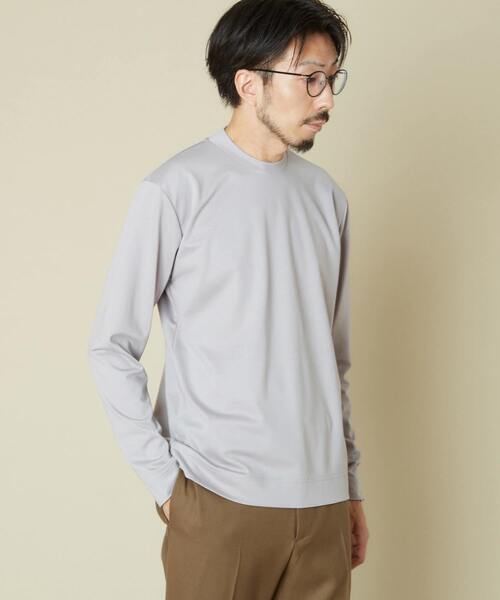 MEN'S MELROSE（メンズメルローズ）の「コンパクトポンチビズクルーTシャツ（Tシャツ/カットソー・メンズ・ホワイト/ネイビー/グレー/マスタード・2/4/3）」の6枚目の写真