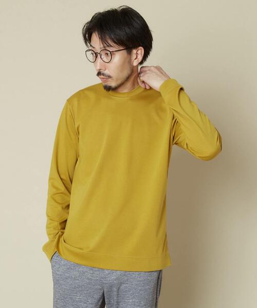 MEN'S MELROSE（メンズメルローズ）の「コンパクトポンチビズクルーTシャツ（Tシャツ/カットソー・メンズ・ホワイト/ネイビー/グレー/マスタード・2/4/3）」の7枚目の写真