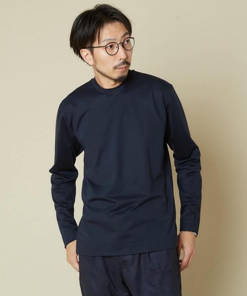 MEN'S MELROSE（メンズメルローズ）の「コンパクトポンチビズクルーTシャツ（Tシャツ/カットソー・メンズ・ホワイト/ネイビー/グレー/マスタード・2/4/3）」の8枚目の写真