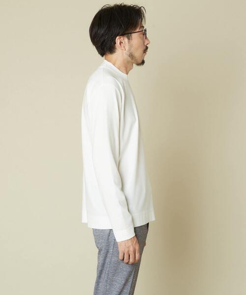 MEN'S MELROSE（メンズメルローズ）の「コンパクトポンチビズクルーTシャツ（Tシャツ/カットソー・メンズ・ホワイト/ネイビー/グレー/マスタード・2/4/3）」の12枚目の写真