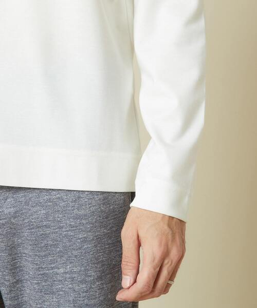 MEN'S MELROSE（メンズメルローズ）の「コンパクトポンチビズクルーTシャツ（Tシャツ/カットソー・メンズ・ホワイト/ネイビー/グレー/マスタード・2/4/3）」の14枚目の写真