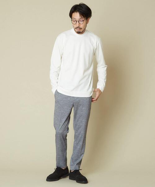 MEN'S MELROSE（メンズメルローズ）の「コンパクトポンチビズクルーTシャツ（Tシャツ/カットソー・メンズ・ホワイト/ネイビー/グレー/マスタード・2/4/3）」の20枚目の写真