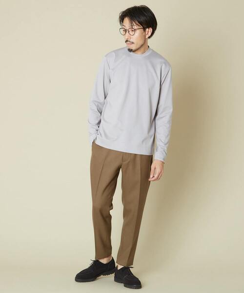 MEN'S MELROSE（メンズメルローズ）の「コンパクトポンチビズクルーTシャツ（Tシャツ/カットソー・メンズ・ホワイト/ネイビー/グレー/マスタード・2/4/3）」の21枚目の写真