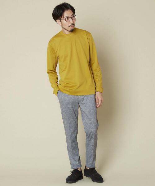 MEN'S MELROSE（メンズメルローズ）の「コンパクトポンチビズクルーTシャツ（Tシャツ/カットソー・メンズ・ホワイト/ネイビー/グレー/マスタード・2/4/3）」の22枚目の写真