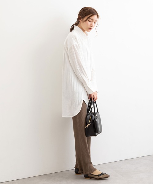 POU DOU DOU（プードゥドゥ）の「裾フリルニットパンツ（その他パンツ・レディース・イエロー/ブルー/モカ・3）」の14枚目の写真