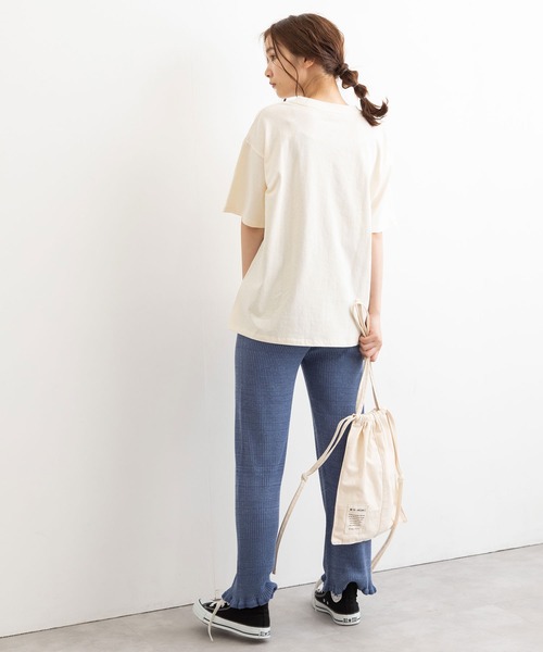 POU DOU DOU（プードゥドゥ）の「裾フリルニットパンツ（その他パンツ・レディース・イエロー/ブルー/モカ・3）」の21枚目の写真