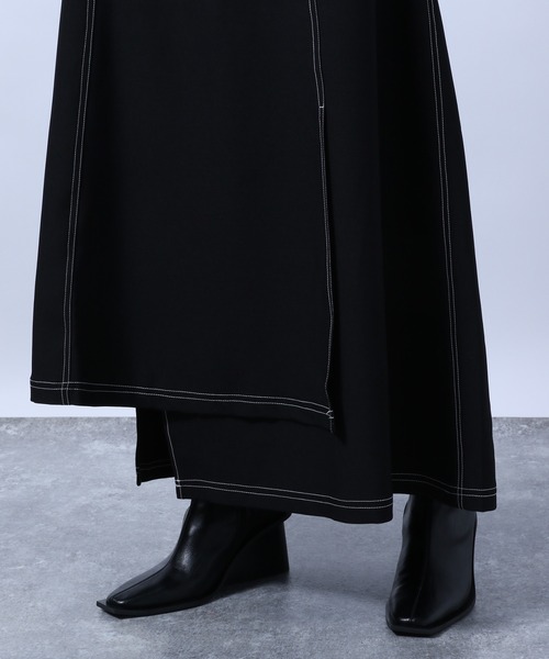 HARE(ハレ)の「ステッチデザインスカート(HARE)(スカート・レディース・ブラック/ブルー・FREE)」の12枚目の写真