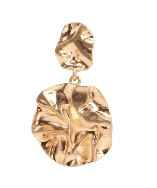 MURUA（ムルーア）の「クラッシュメタルプレートイヤリング（ピアス（両耳用）・レディース・ゴールド/シルバー・FREE）」の8枚目の写真