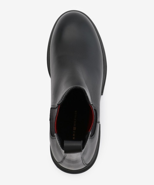 TOMMY HILFIGER(トミーヒルフィガー)の「【オンライン限定】チェルシーブーツ(ブーツ・レディース・ブラック・24cm/23.5cm/23cm)」の6枚目の写真
