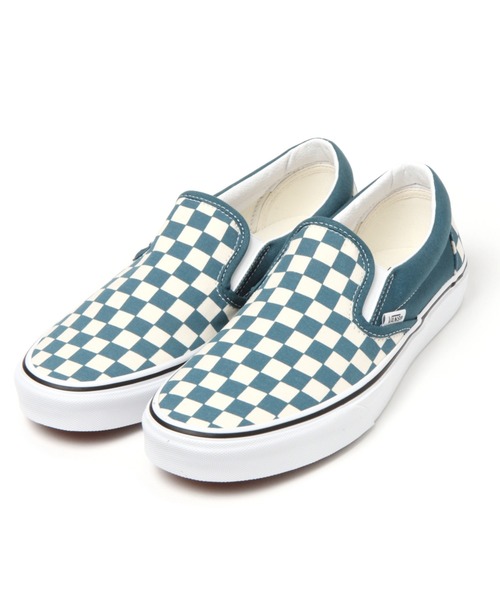 VANS(バンズ)の「【VANS(ヴァンズ)】SLIP-ON CHECK (MEN)(スリッポン・メンズ・カーキ/クリアブルー・LARGE/SMALL/MEDIUM)」の2枚目の写真
