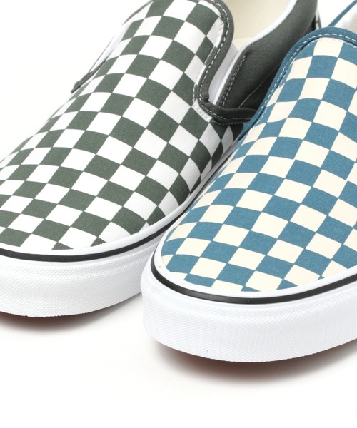 VANS(バンズ)の「【VANS(ヴァンズ)】SLIP-ON CHECK (MEN)(スリッポン・メンズ・カーキ/クリアブルー・LARGE/SMALL/MEDIUM)」の5枚目の写真