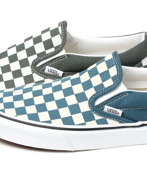 VANS(バンズ)の「【VANS(ヴァンズ)】SLIP-ON CHECK (MEN)(スリッポン・メンズ・カーキ/クリアブルー・LARGE/SMALL/MEDIUM)」の10枚目の写真