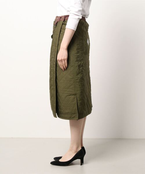 KRIFF MAYER Lady's Collection(クリフメイヤーレディースコレクション)の「アタタカ2WAY巻きスカート(スカート・レディース・カーキ/オレンジ/モカ/チャコール・MEDIUM/LARGE)」の5枚目の写真