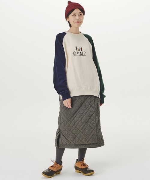 KRIFF MAYER Lady's Collection(クリフメイヤーレディースコレクション)の「アタタカ2WAY巻きスカート(スカート・レディース・カーキ/オレンジ/モカ/チャコール・MEDIUM/LARGE)」の10枚目の写真